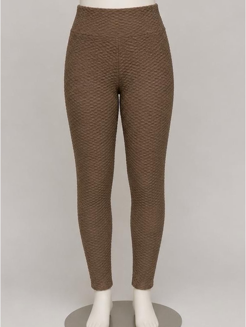 Booty by Brabants Women's Brown Croco Skin Textured Leggings OS